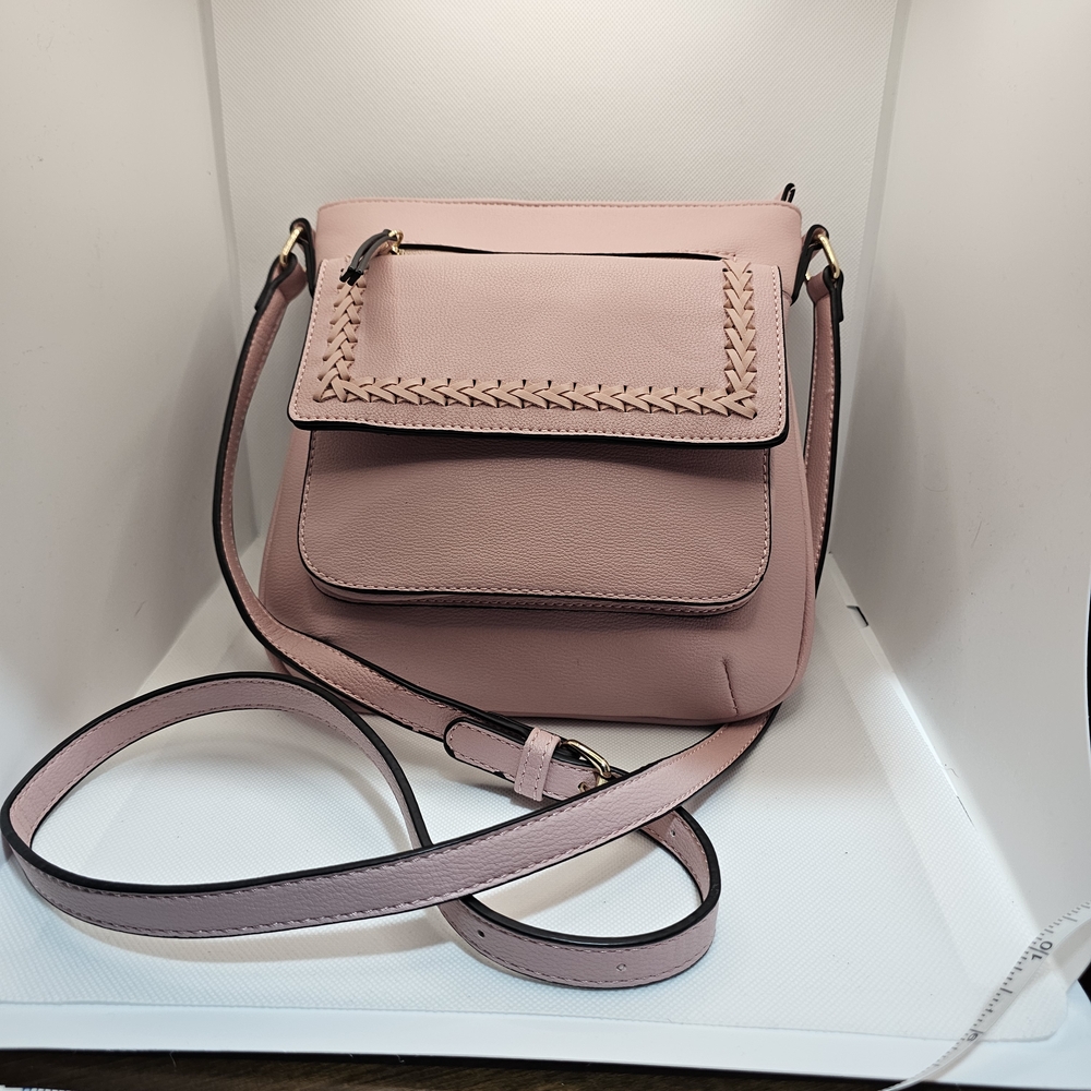 Blush Pink Crossbody Shoulder Bag - Women's Fashion Tote